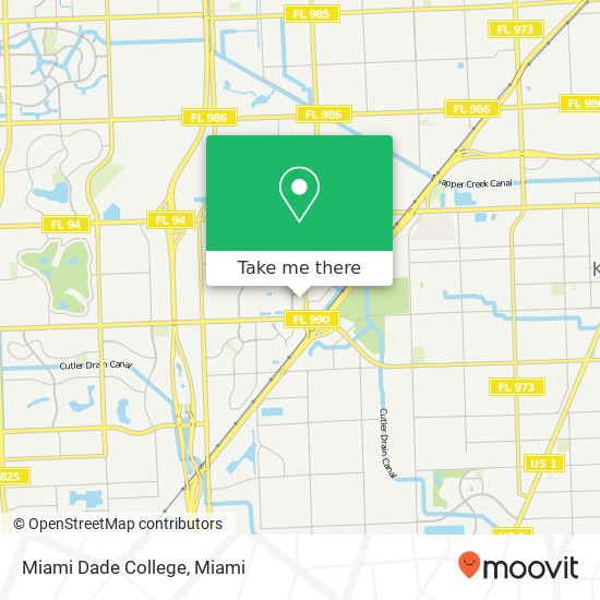 Mapa de Miami Dade College