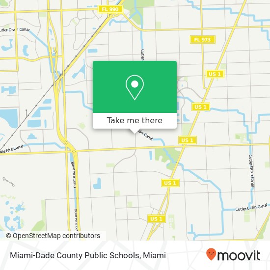 Miami-Dade County Public Schools map