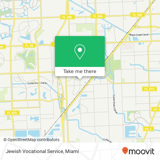 Jewish Vocational Service map