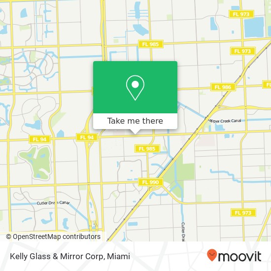 Mapa de Kelly Glass & Mirror Corp