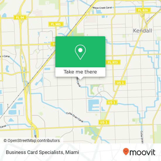 Mapa de Business Card Specialists