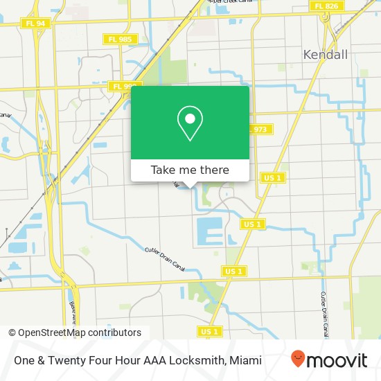 One & Twenty Four Hour AAA Locksmith map