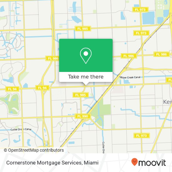 Mapa de Cornerstone Mortgage Services