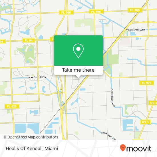 Mapa de Healis Of Kendall