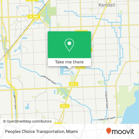Peoples Choice Transportation map
