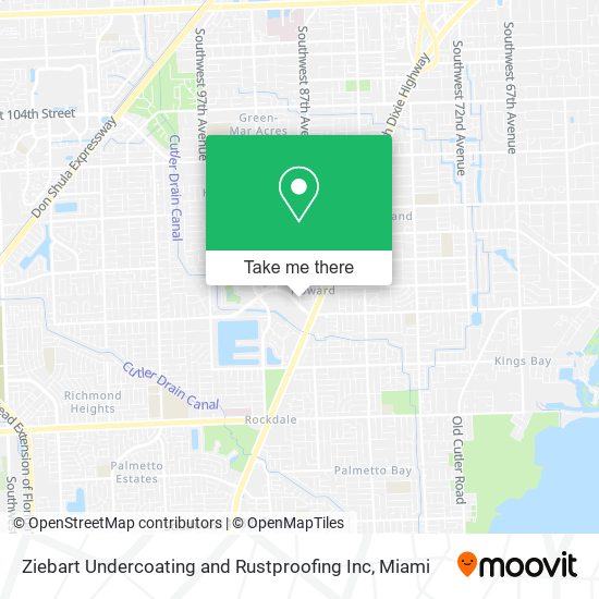Mapa de Ziebart Undercoating and Rustproofing Inc