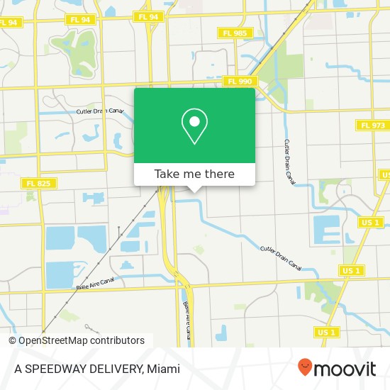 A SPEEDWAY DELIVERY map