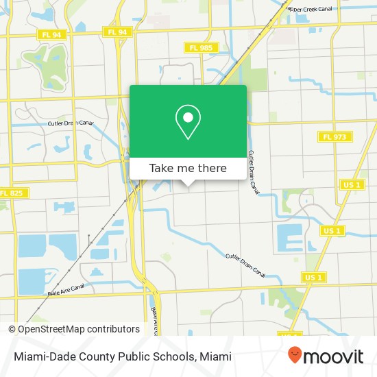 Mapa de Miami-Dade County Public Schools