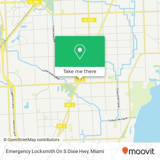 Mapa de Emergency Locksmith On S Dixie Hwy