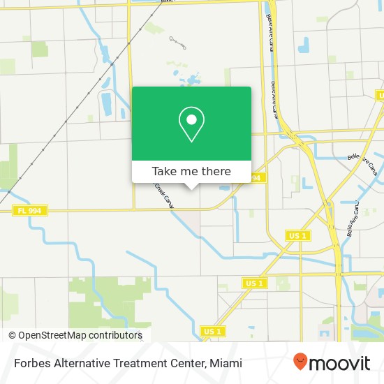 Forbes Alternative Treatment Center map