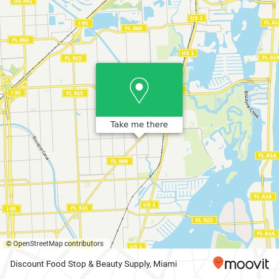 Mapa de Discount Food Stop & Beauty Supply