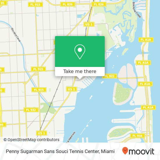 Penny Sugarman Sans Souci Tennis Center map