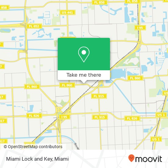 Mapa de Miami Lock and Key