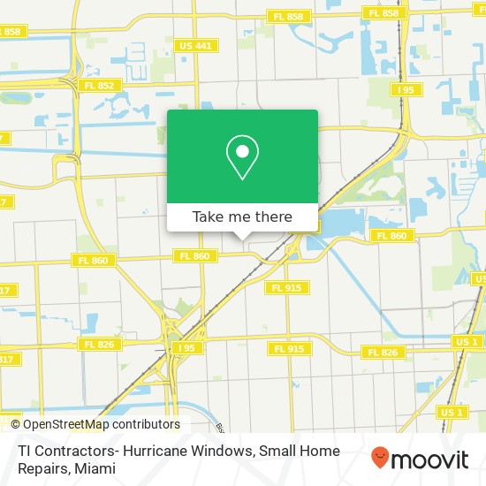 Mapa de TI Contractors- Hurricane Windows, Small Home Repairs