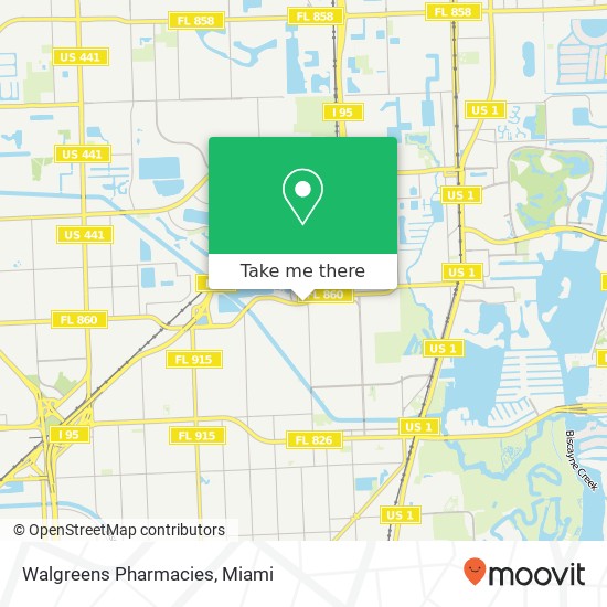 Mapa de Walgreens Pharmacies