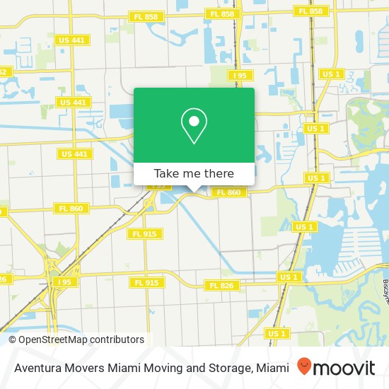 Aventura Movers Miami Moving and Storage map