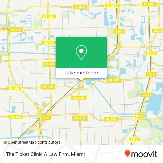 The Ticket Clinic A Law Firm map