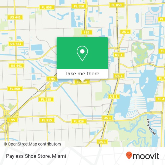 Payless Shoe Store map