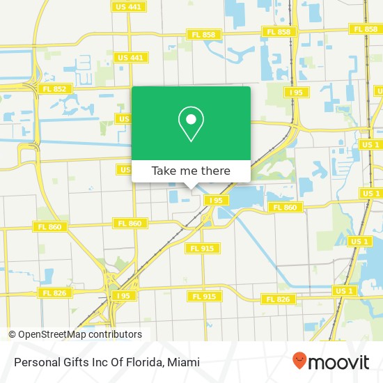 Personal Gifts Inc Of Florida map