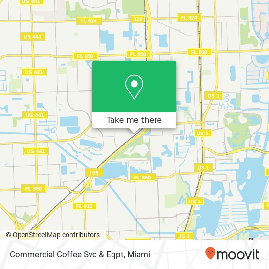 Commercial Coffee Svc & Eqpt map