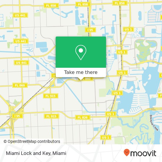Mapa de Miami Lock and Key
