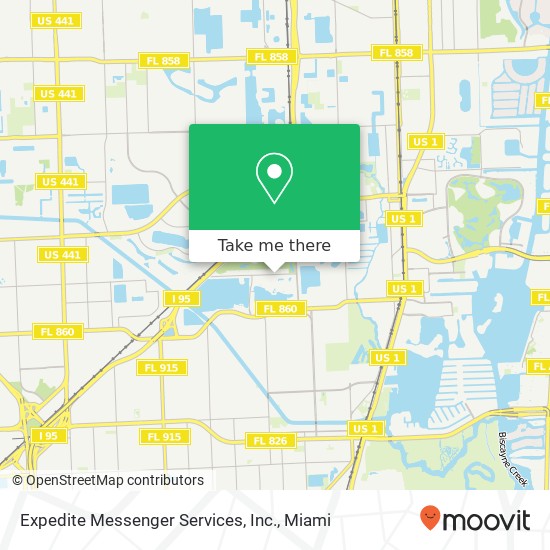 Mapa de Expedite Messenger Services, Inc.