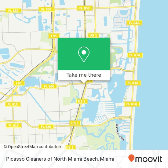 Picasso Cleaners of North Miami Beach map