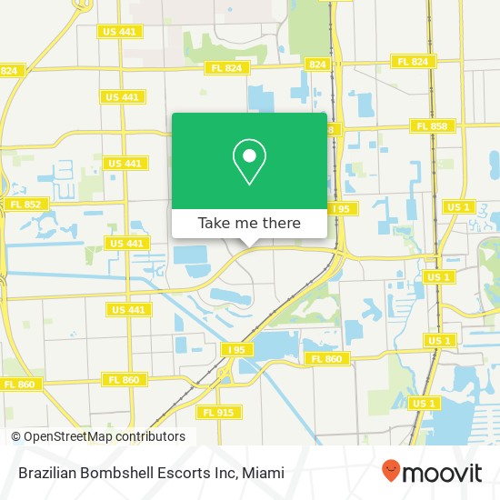 Mapa de Brazilian Bombshell Escorts Inc