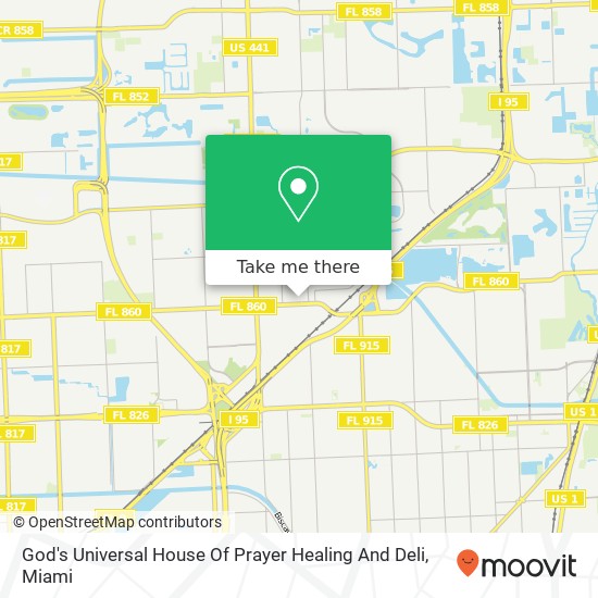 God's Universal House Of Prayer Healing And Deli map