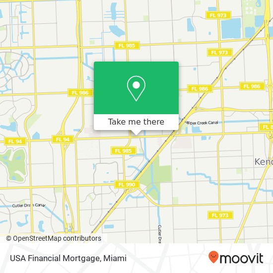 USA Financial Mortgage map