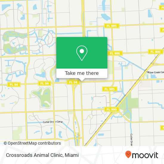 Mapa de Crossroads Animal Clinic