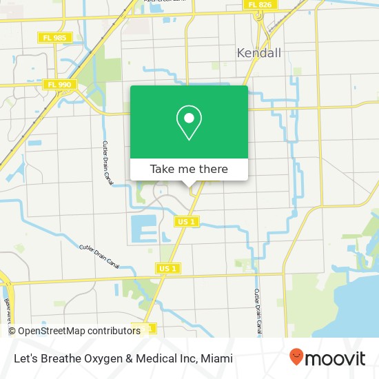 Mapa de Let's Breathe Oxygen & Medical Inc