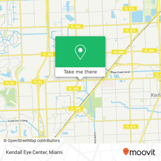 Mapa de Kendall Eye Center