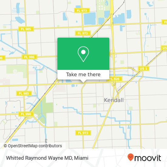 Whitted Raymond Wayne MD map