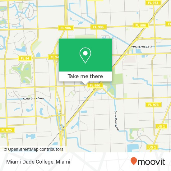 Miami-Dade College map