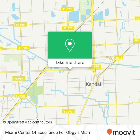 Miami Center Of Excellence For Obgyn map