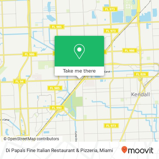 Mapa de Di Papa's Fine Italian Restaurant & Pizzeria