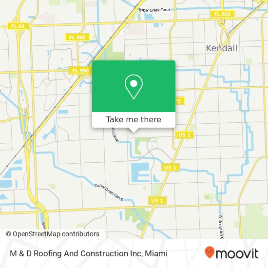 Mapa de M & D Roofing And Construction Inc