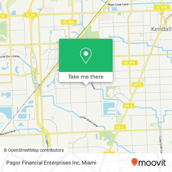 Pagor Financial Enterprises Inc map