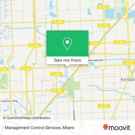 Management Control Services map
