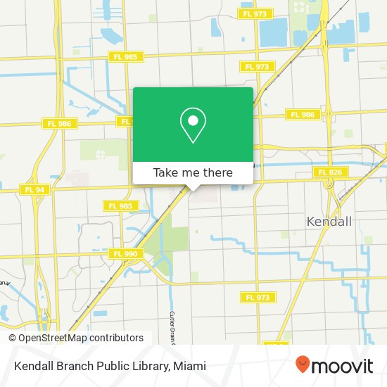 Mapa de Kendall Branch Public Library