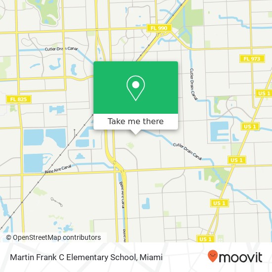 Martin Frank C Elementary School map