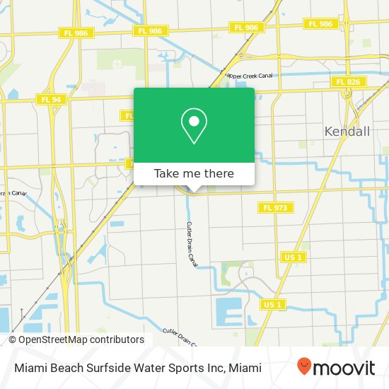 Miami Beach Surfside Water Sports Inc map