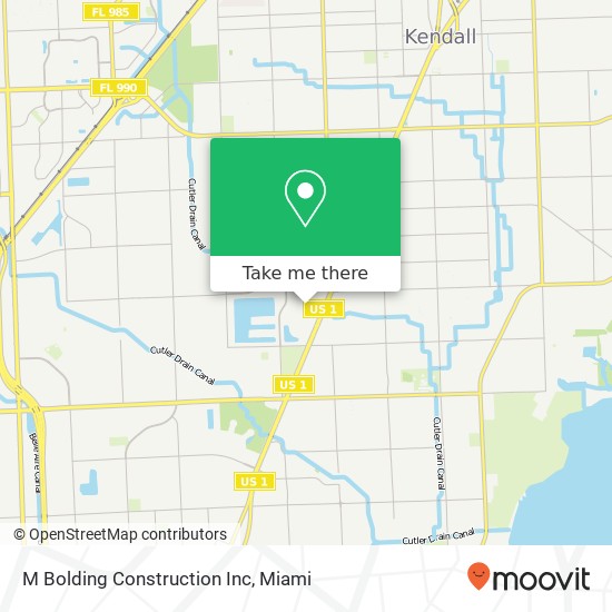 Mapa de M Bolding Construction Inc
