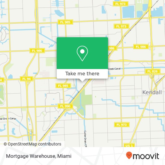 Mapa de Mortgage Warehouse