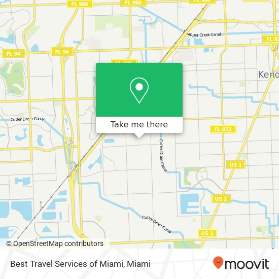 Best Travel Services of Miami map