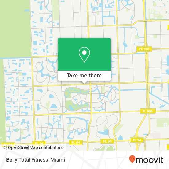 Bally Total Fitness map