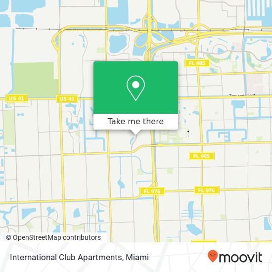 International Club Apartments map