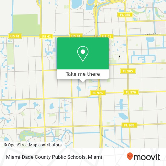 Mapa de Miami-Dade County Public Schools