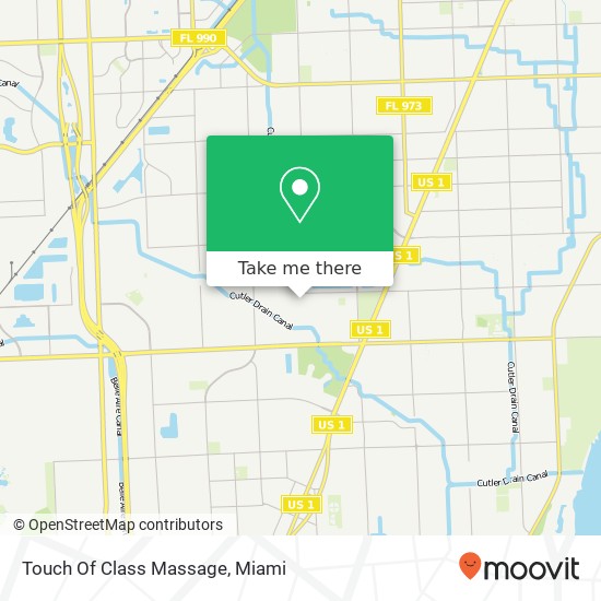 Mapa de Touch Of Class Massage